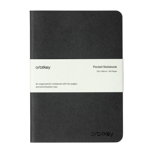 Orbitkey Organisation Pocket Notebook, Black