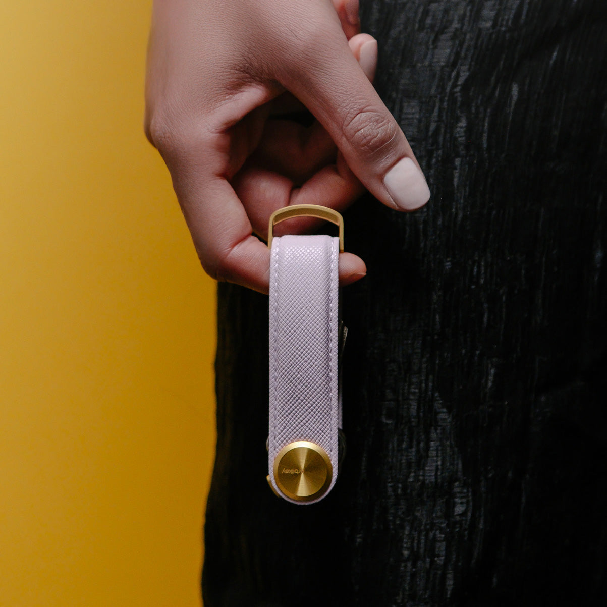 Orbitkey Key Organiser Pro Saffiano Leather, Lilac