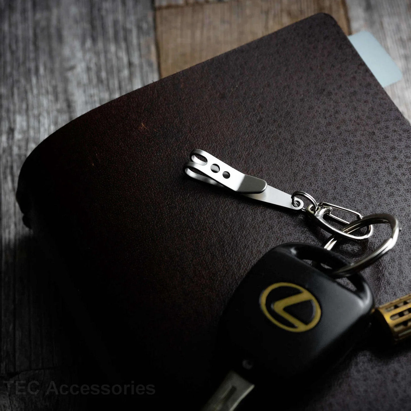 TEC-Accessoires P-7 Suspension Clip Single, Bead Blasted Stainless Steel