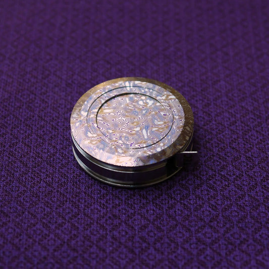 TEC-Accessoires Ti-Tape SPECIAL EDITION Titanium Tape Measure, Dark Purple Damascus