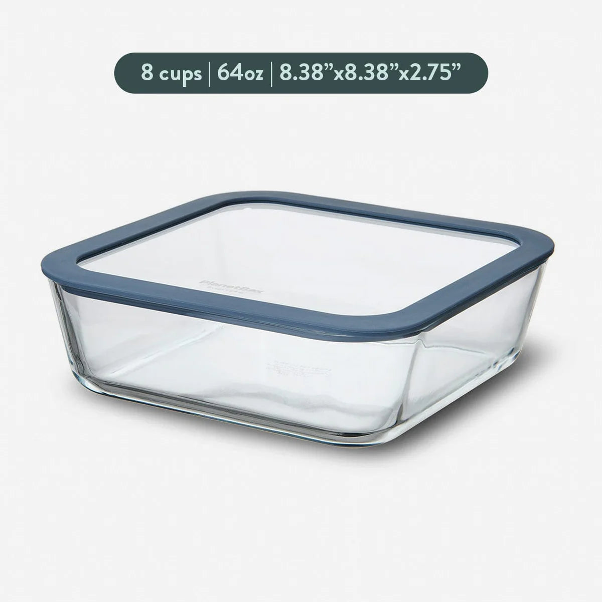 PlanetBox Glass Food Storage Containers, Large Square