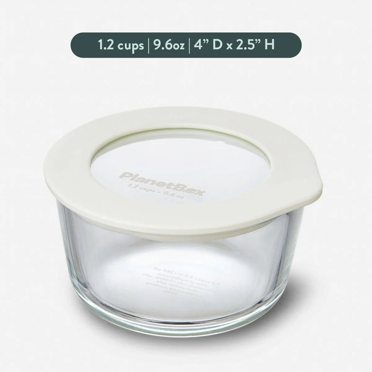 PlanetBox Glass Food Storage Containers, Small Round