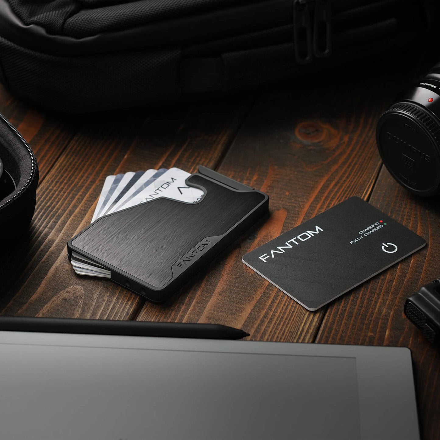 Fantom Wallet M 4-7 Cards Extra Slim, Aluminum Black