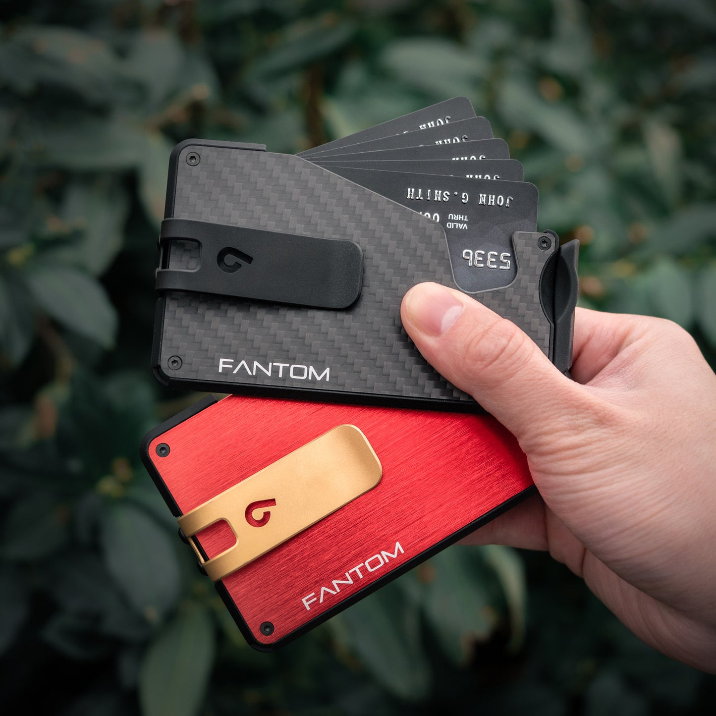 Fantom Wallet S 5-10 Cards Slim, Carbon Fiber