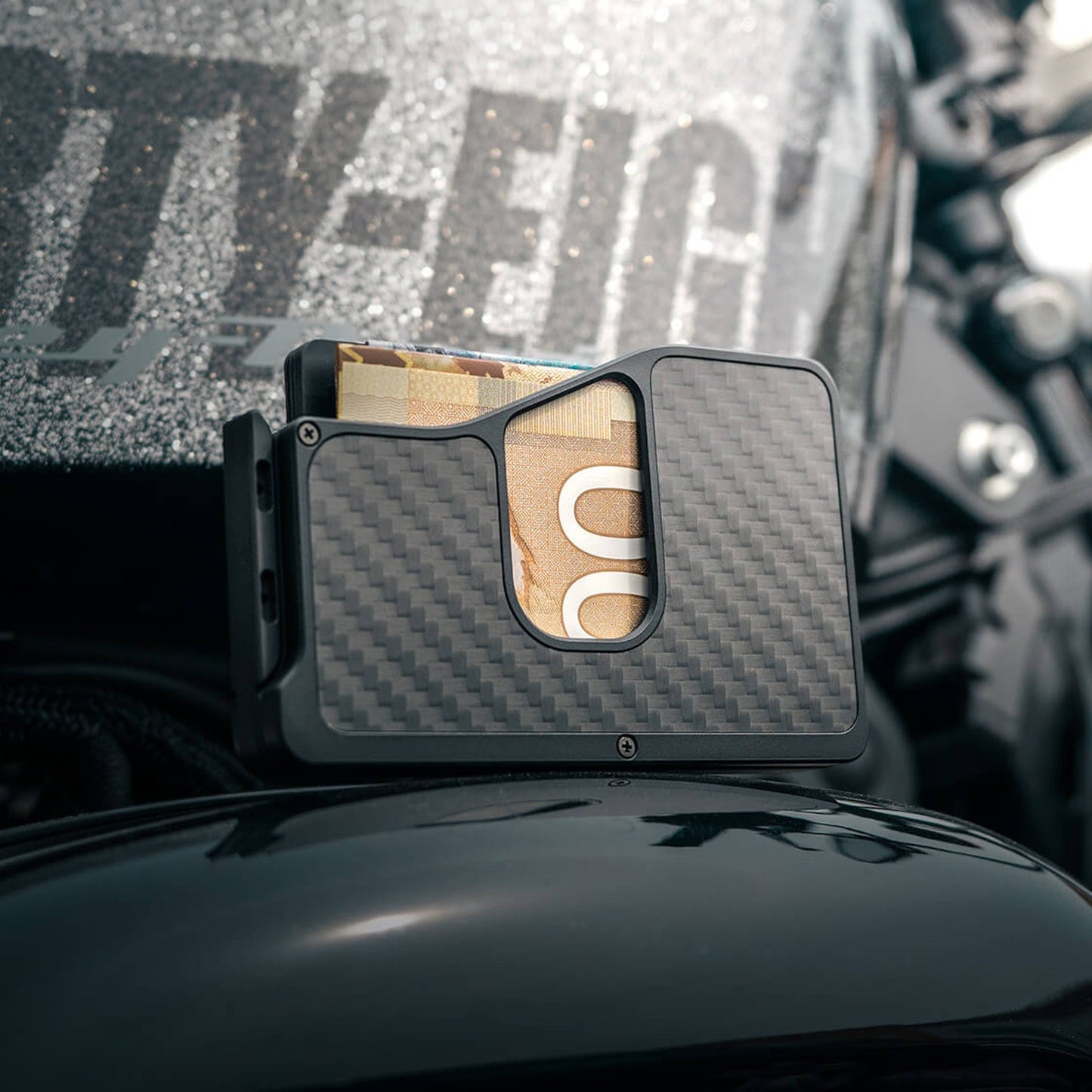 Fantom Wallet X Cash Holder, Carbon Fiber