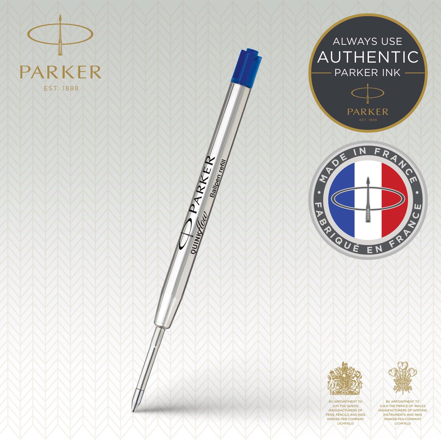 Parker ballpoint pen refill Quinkflow F, Blue