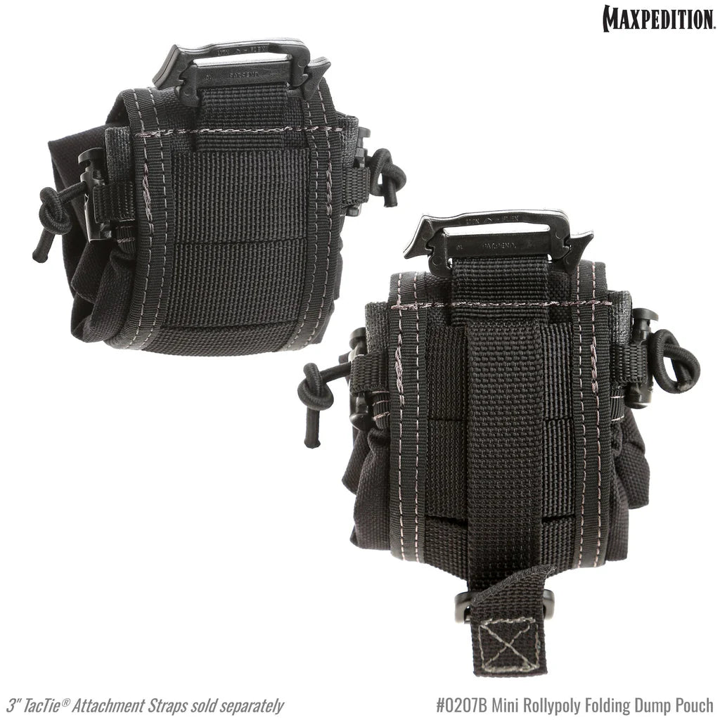 Maxpedition Mini Rollypoly Folding Dump Pouch, Black