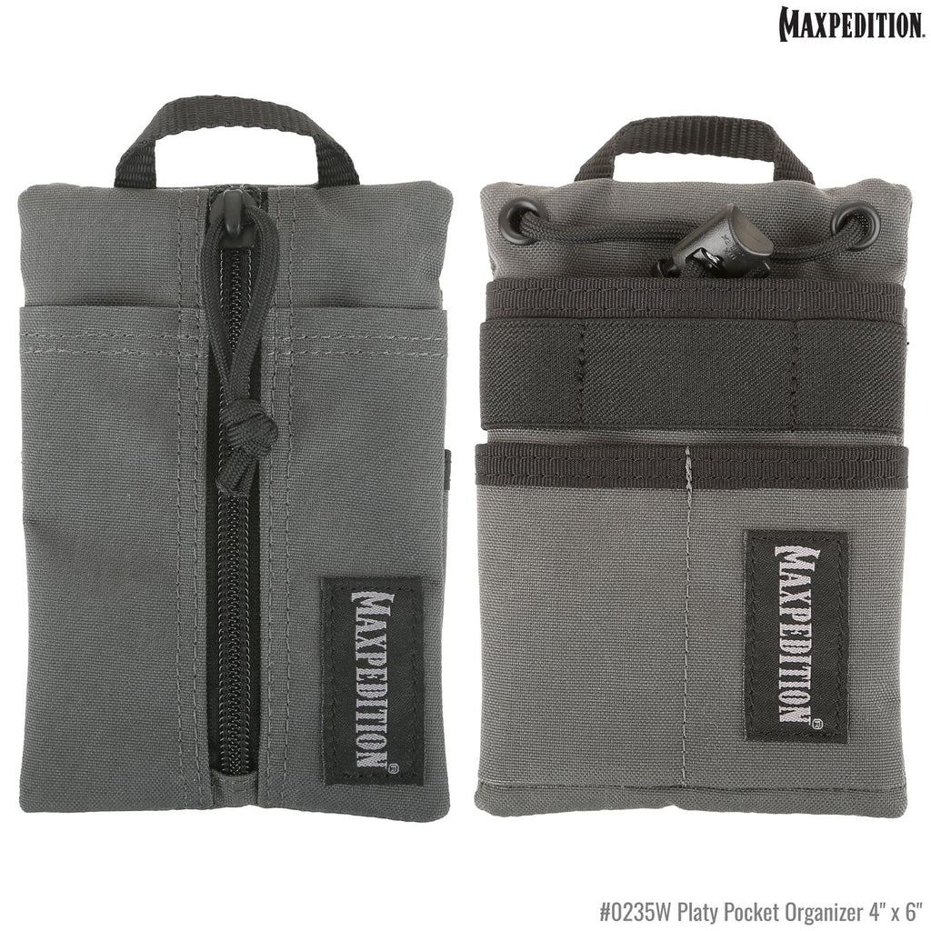 Maxpedition Platy Pocket Organizer 4" x 6", Wolf Gray