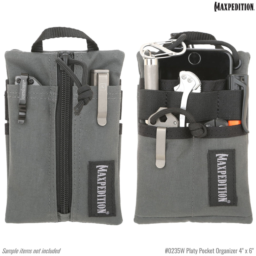 Maxpedition Platy Pocket Organizer 4" x 6", Wolf Gray