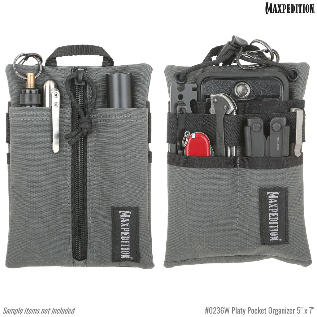 Maxpedition Platy Pocket Organizer 5" x 7", Wolf Gray