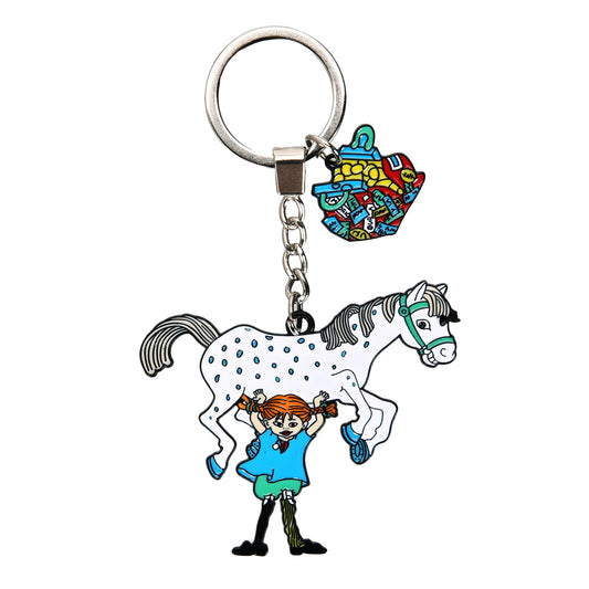 Nordicbuddies Pippi Metal Key Ring, Lilla Gubben