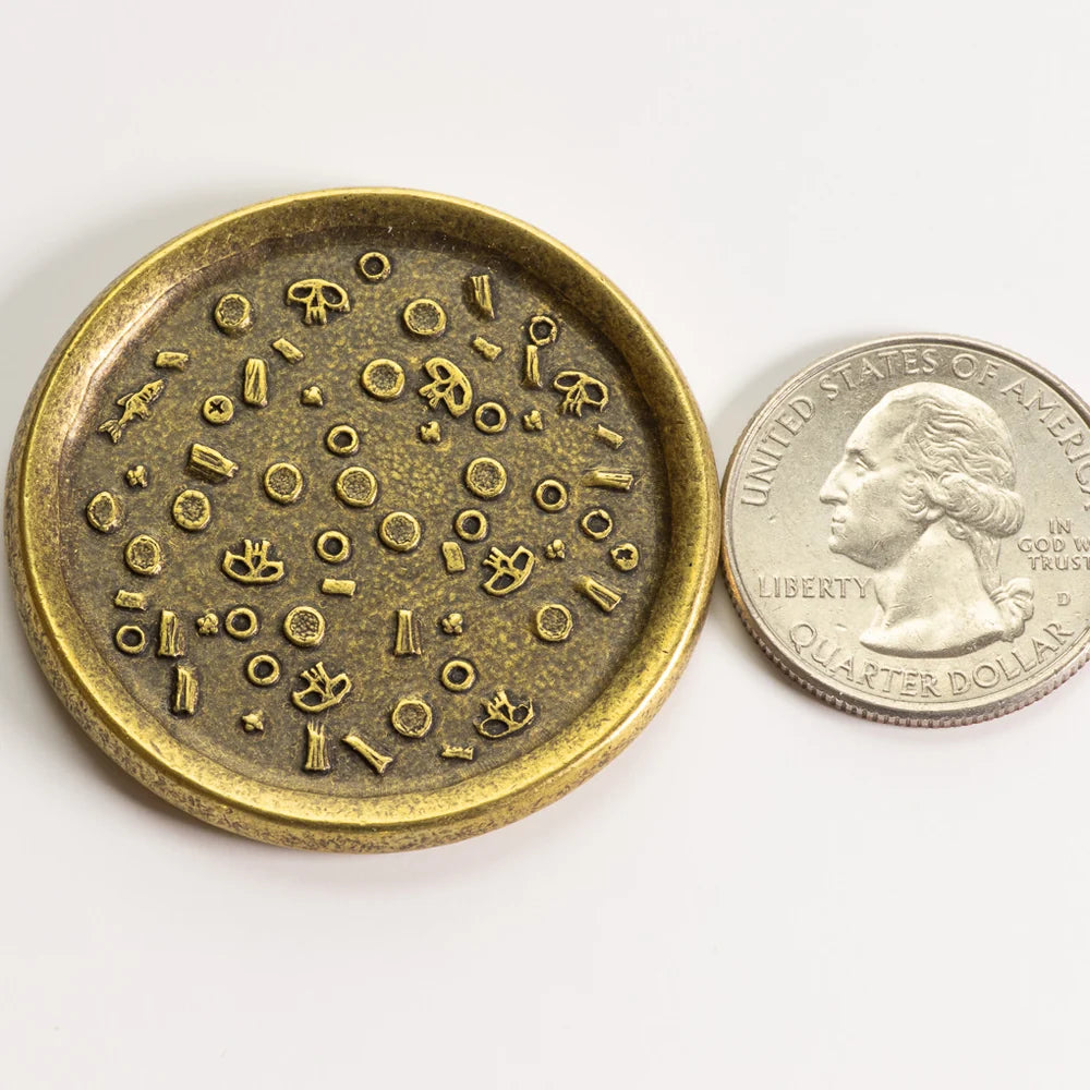 Shire Post Mint Supreme Pizza Coin in Brass with Tiny Pizza Box