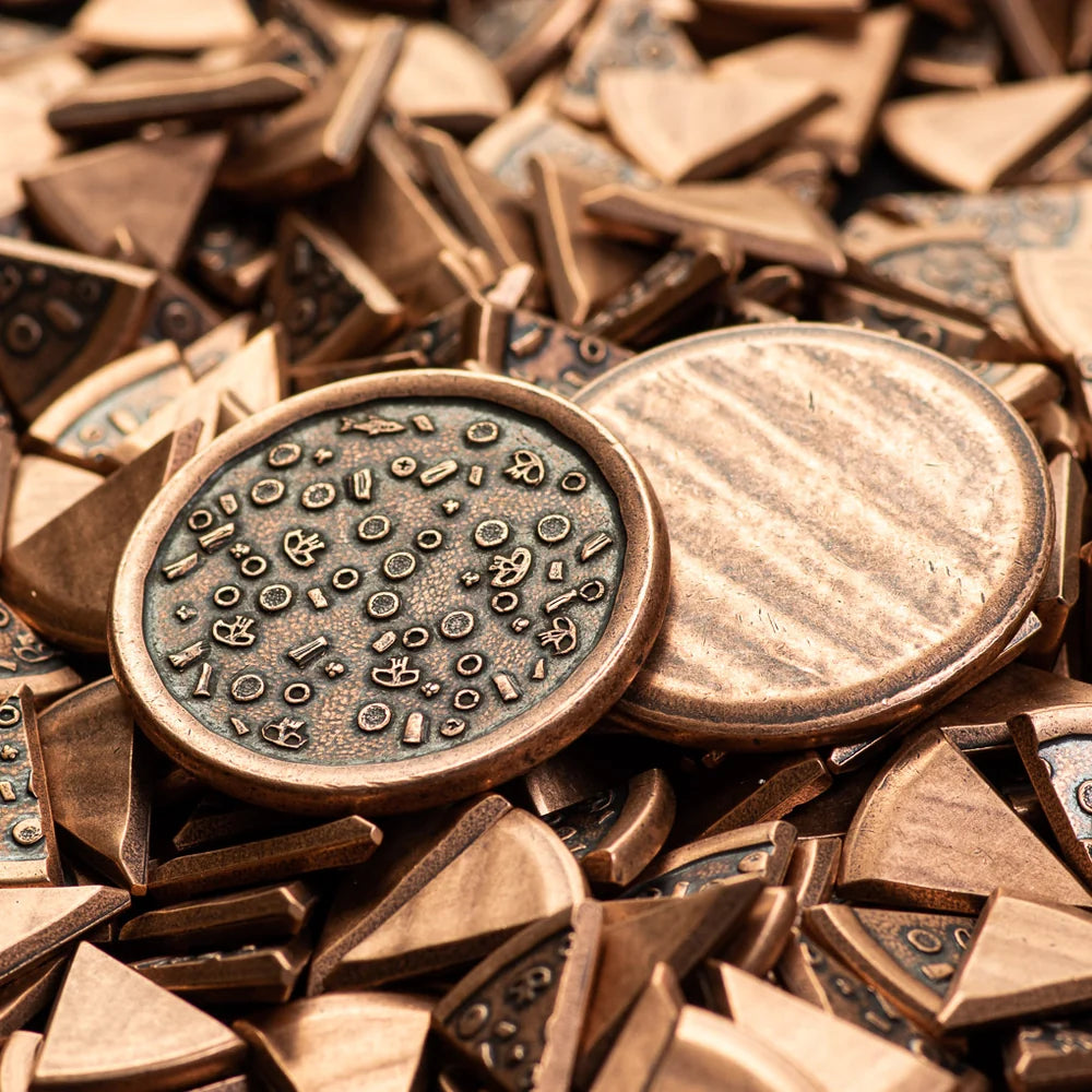 Shire Post Mint Supreme Pizza Coin in Copper with Tiny Pizza Box