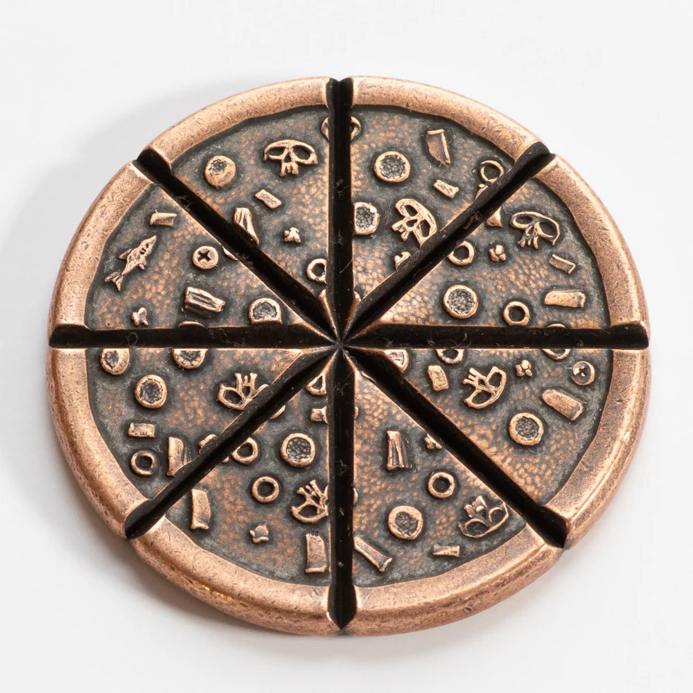 Shire Post Mint Pizzas of Eight Breakable Supreme Pizza Coin with two Tiny Pizza Boxes