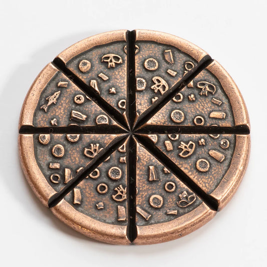 Shire Post Mint Pizzas of Eight Breakable Supreme Pizza Coin with two Tiny Pizza Boxes