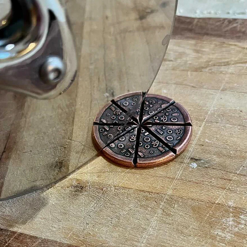 Shire Post Mint Pizzas of Eight Breakable Supreme Pizza Coin with two Tiny Pizza Boxes