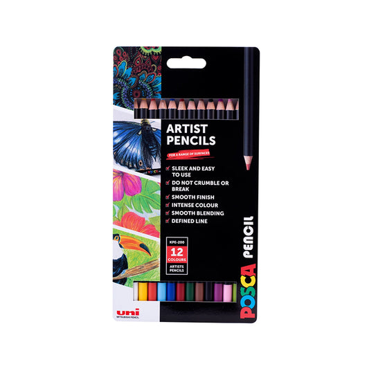 POSCA Fargeblyant Standardsett, 12-pakk