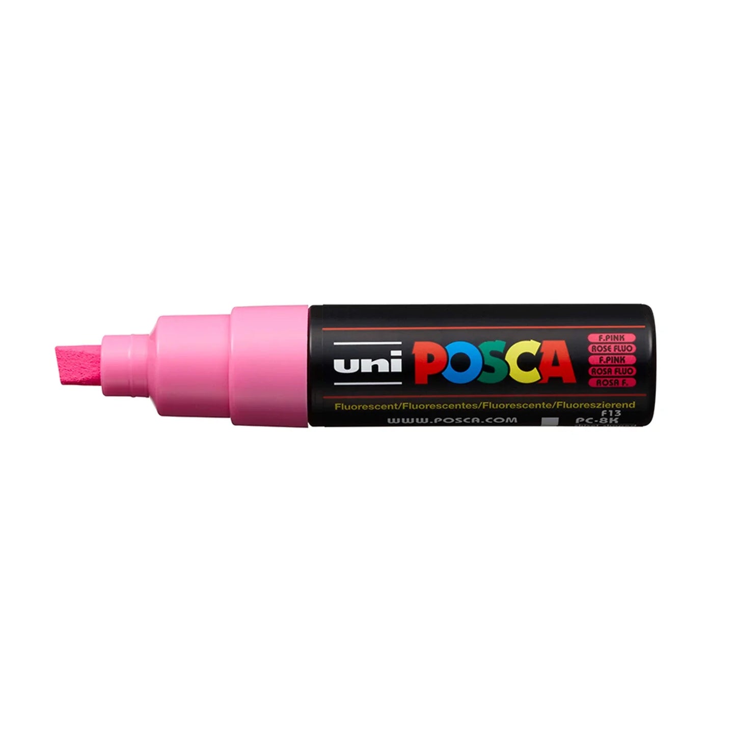 POSCA PC-8K Chisel, Fluorecent 4-pakk