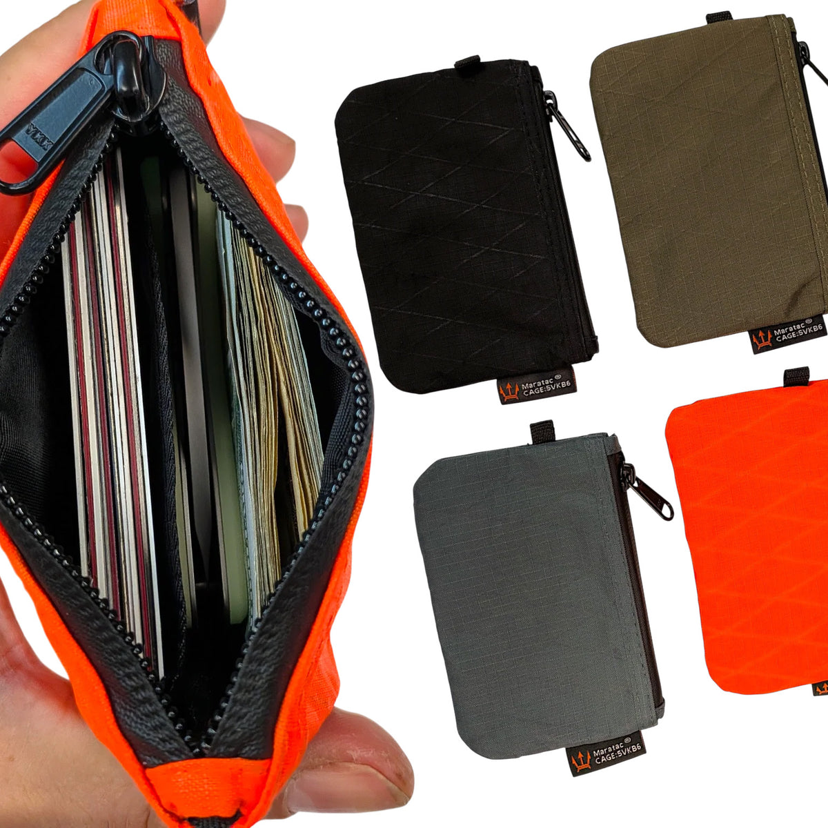CountyComm The Costanza XPAC® Zipper Wallet Pouch by Maratac®, Black