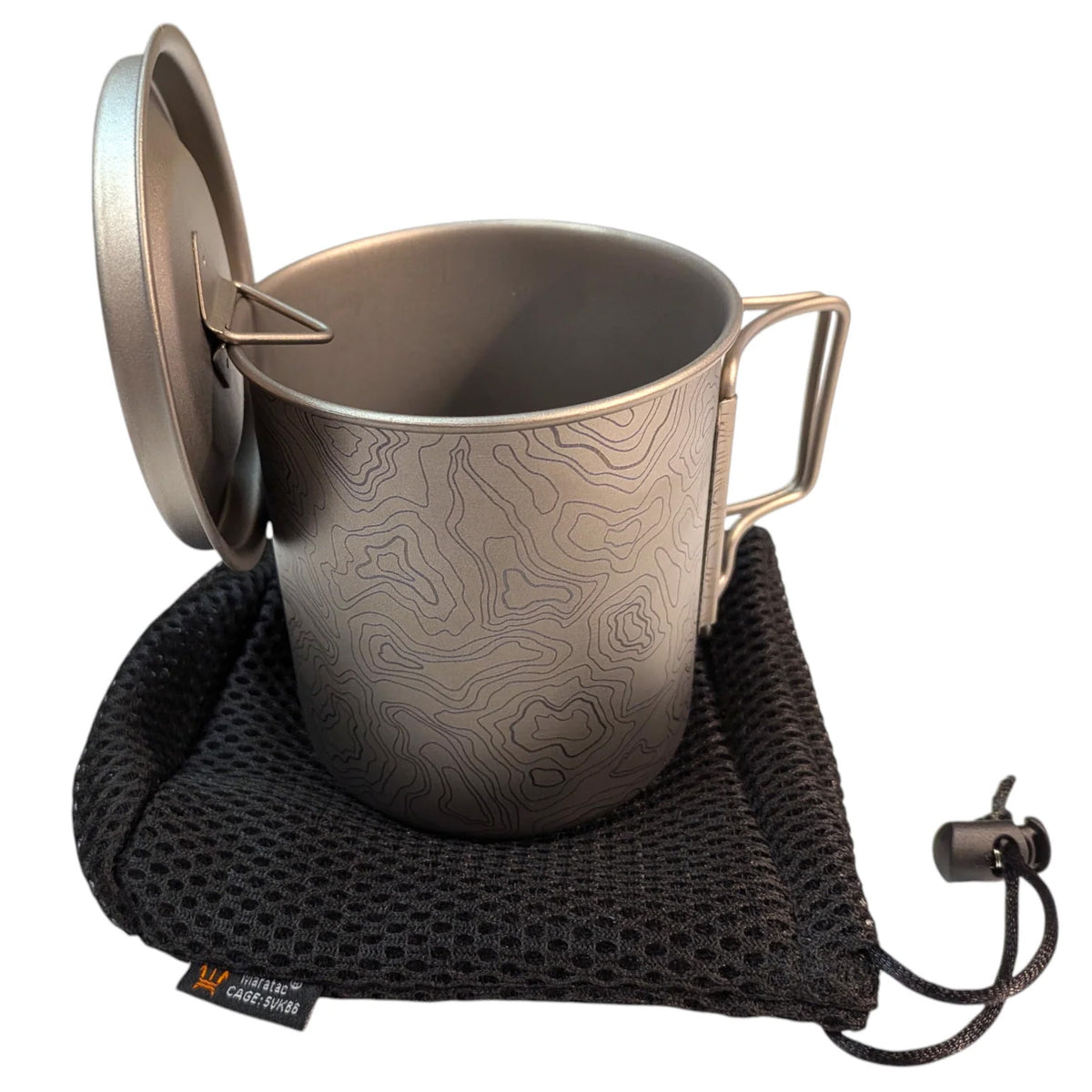 CountyComm Titanium 15oz Topo-Field Cup + Lid Adventure Kit by Maratac®