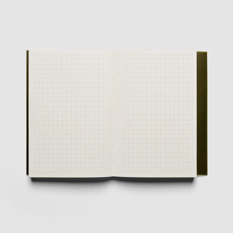 Cloth & Paper Perfect Bound Notebook CP Petite, Graph Olive