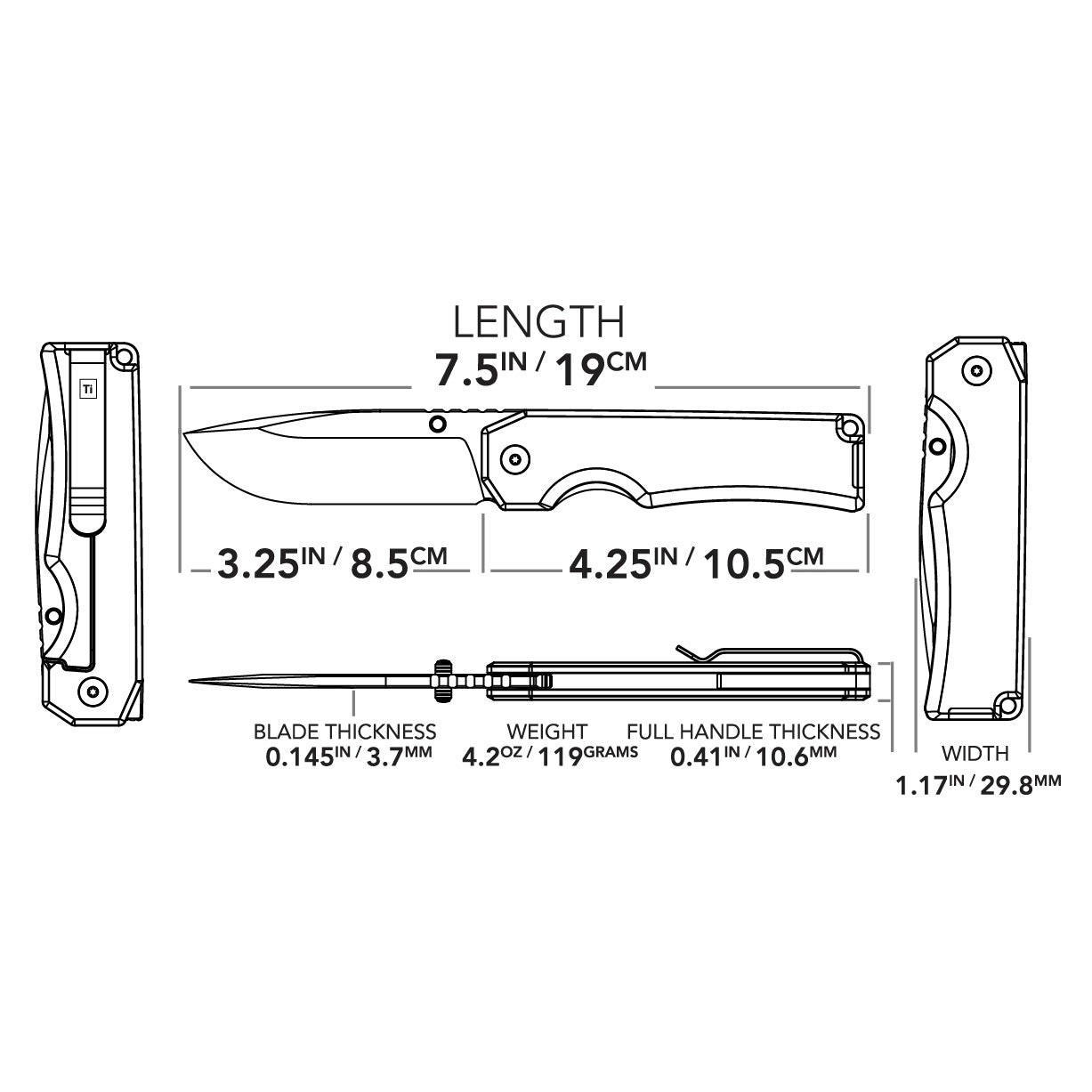 Big i Design Ti Pocket Knife II