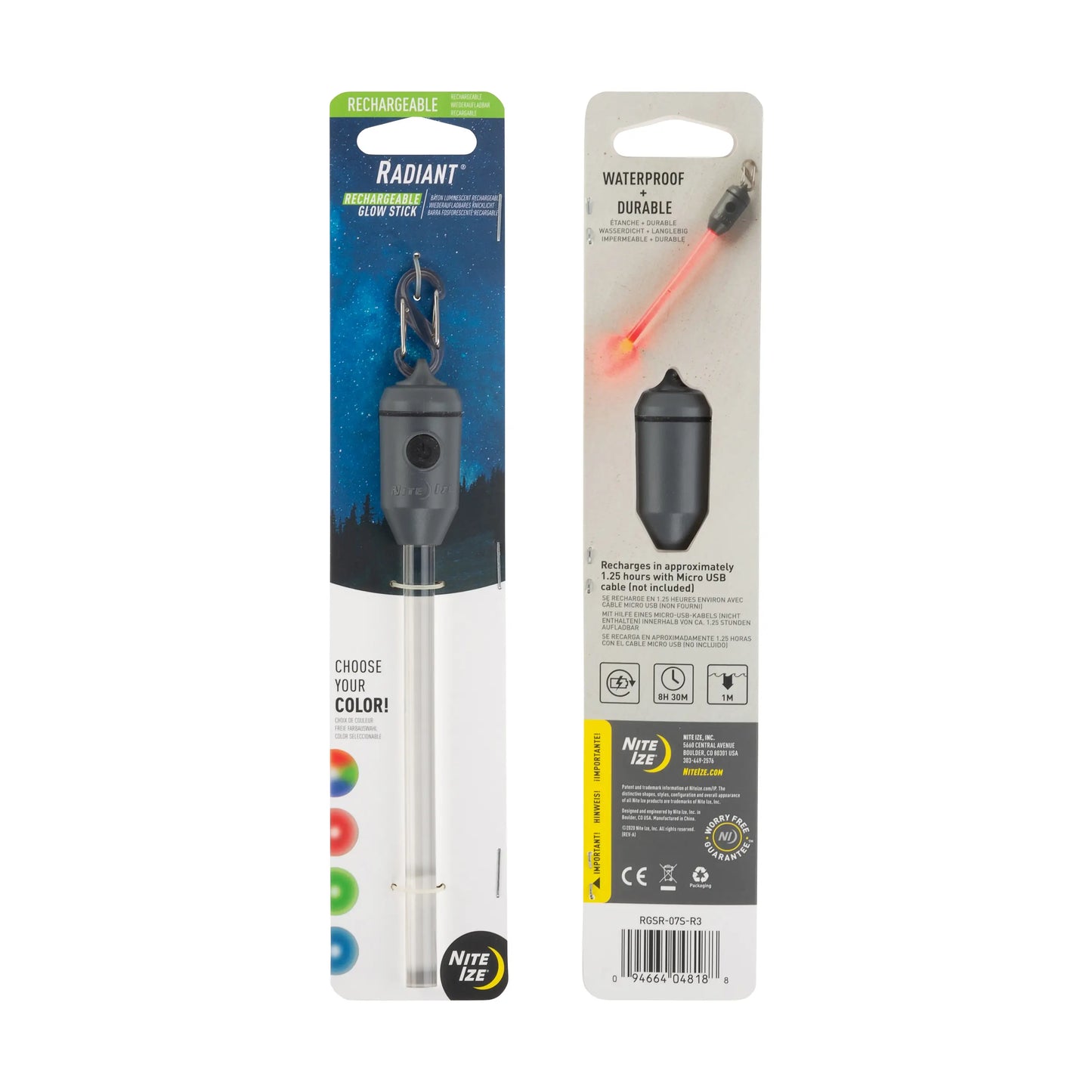 Nite Ize Radiant™ Rechargeable LED Glow Stick - Disc-O Select™