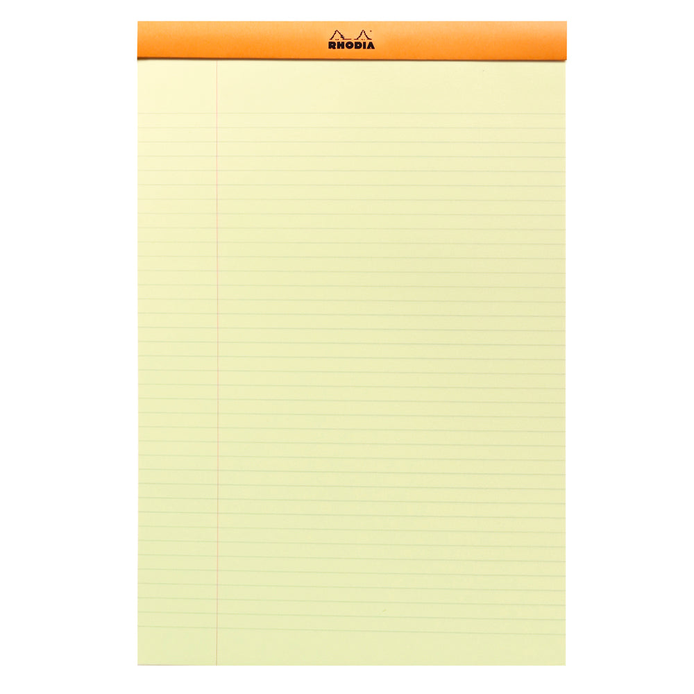 Rhodia Head Stapled Yellow Pad No.19 A4+, Lined