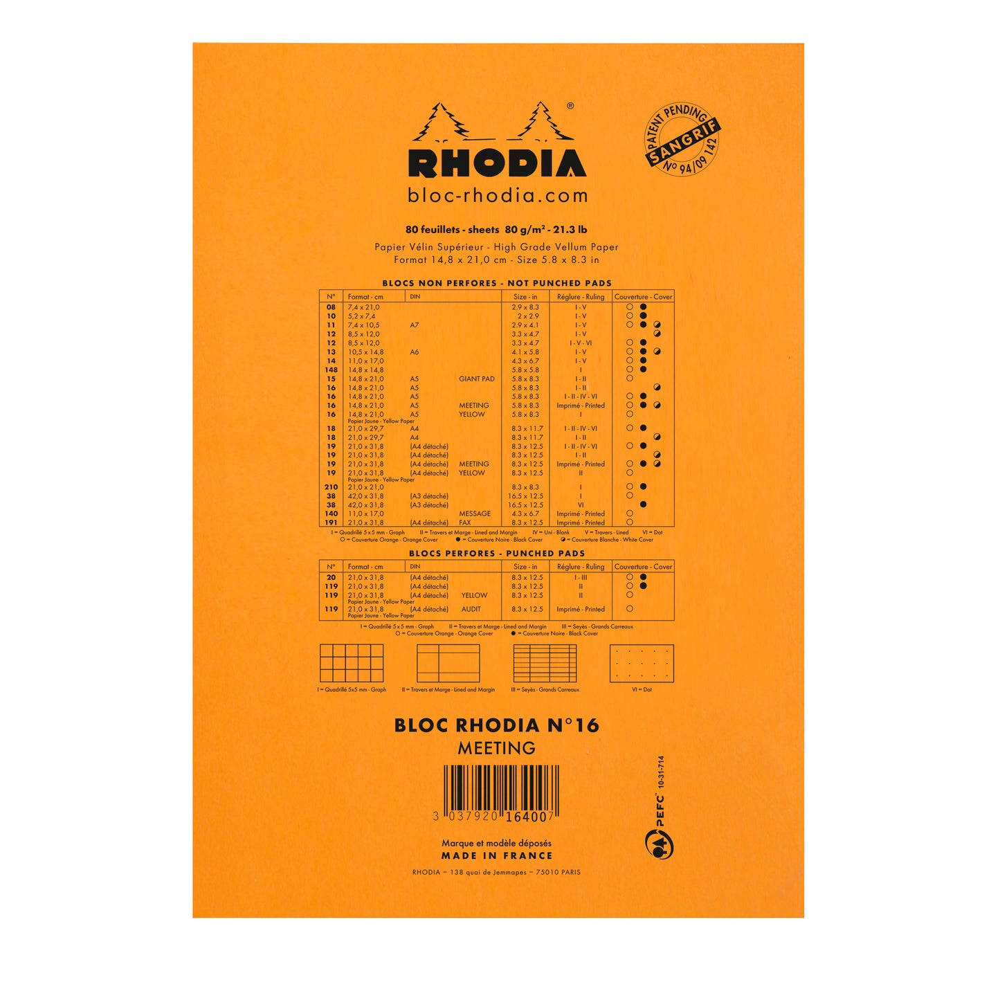 Rhodia Meeting Pad No.16 A5