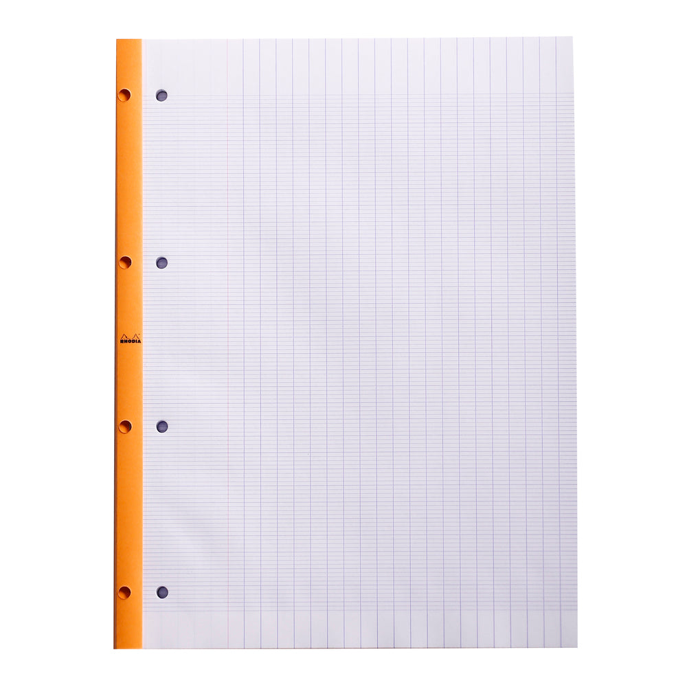 Rhodia Stapled pad on long side, French ruling