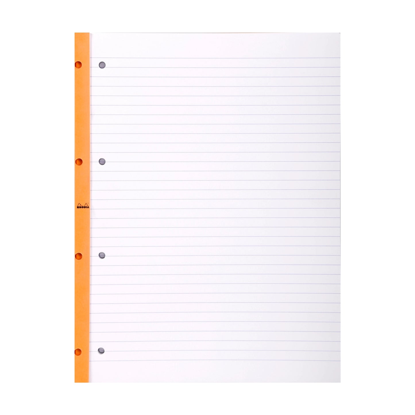 Rhodia Stapled pad on long side, Lined