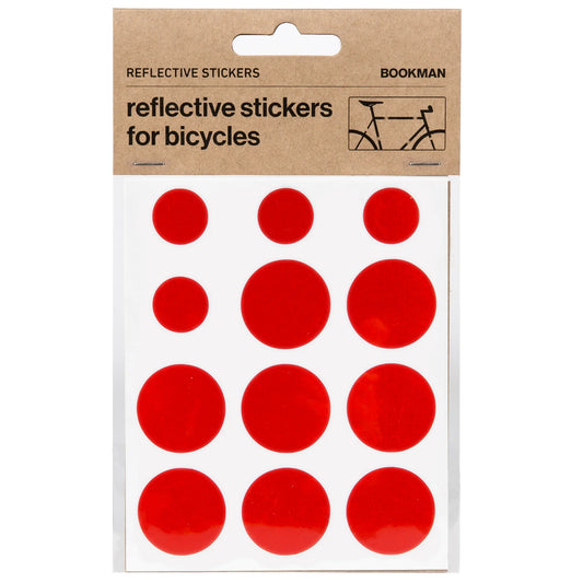 Bookman Urban Visibility Reflective Dots Stickers, Red