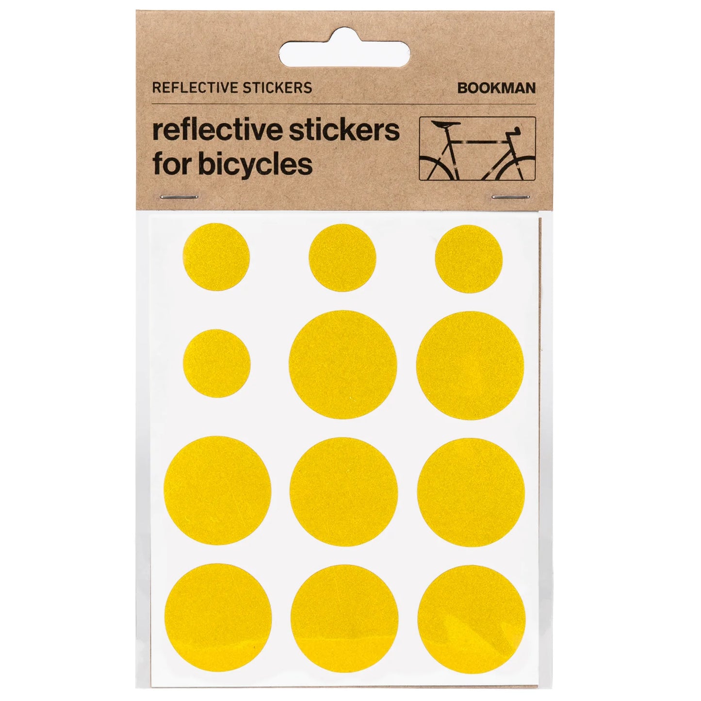 Bookman Urban Visibility Reflective Dots Stickers, Yellow
