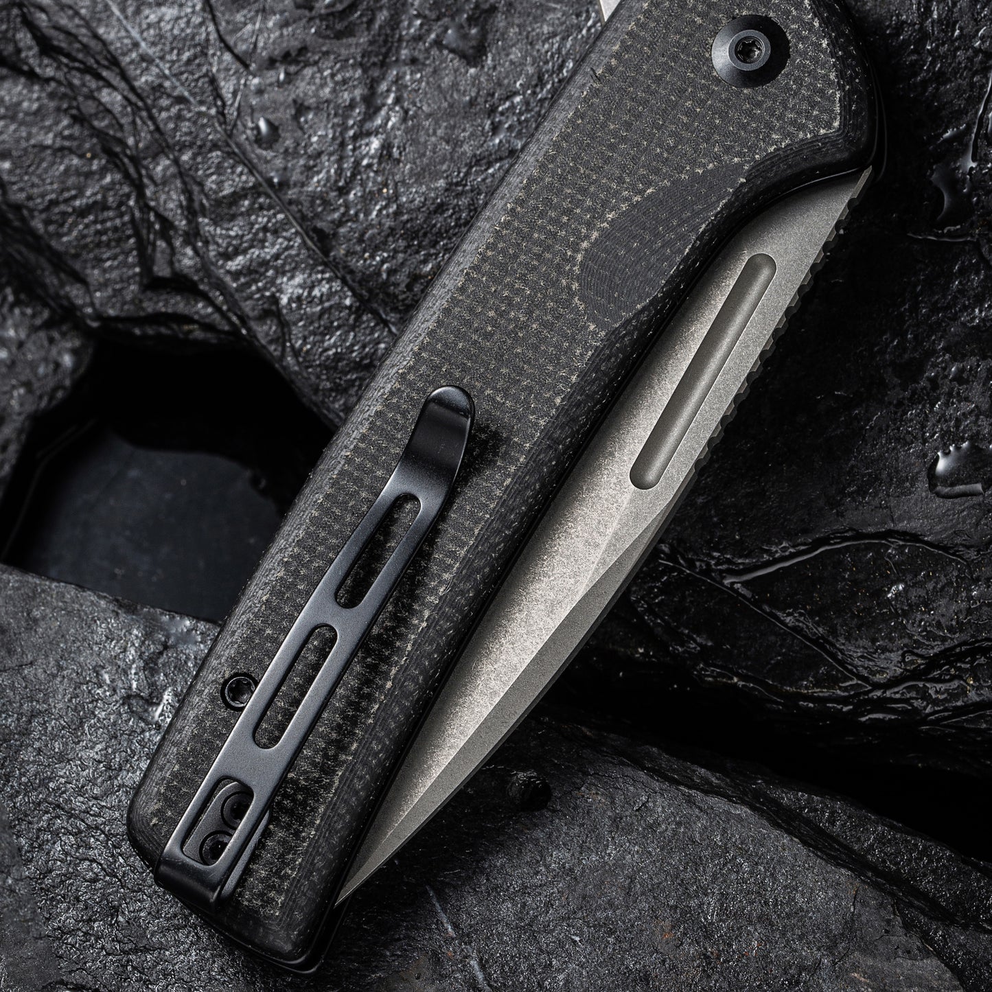 Civivi Conspirator, Black Micarta