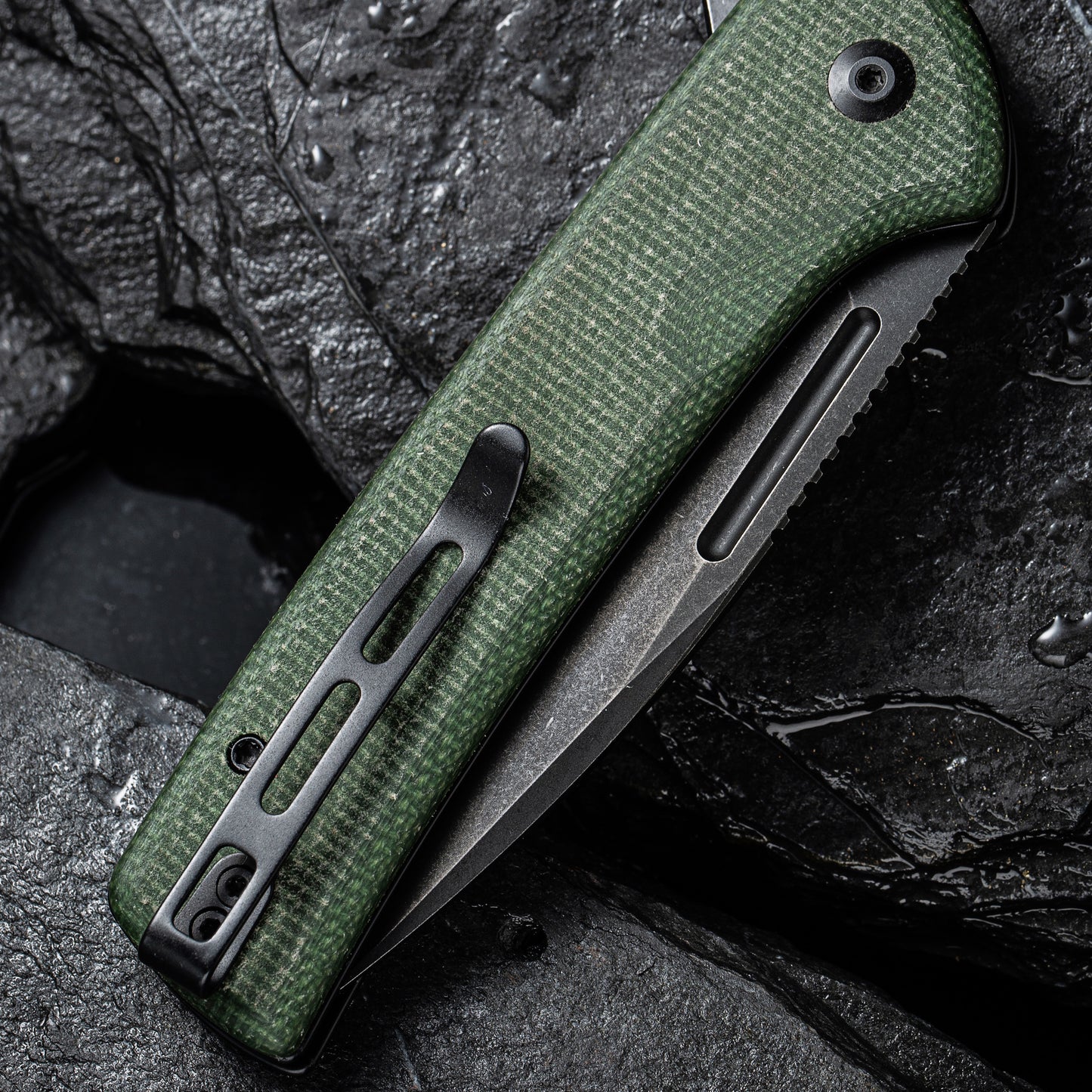 Civivi Conspirator, Green Micarta