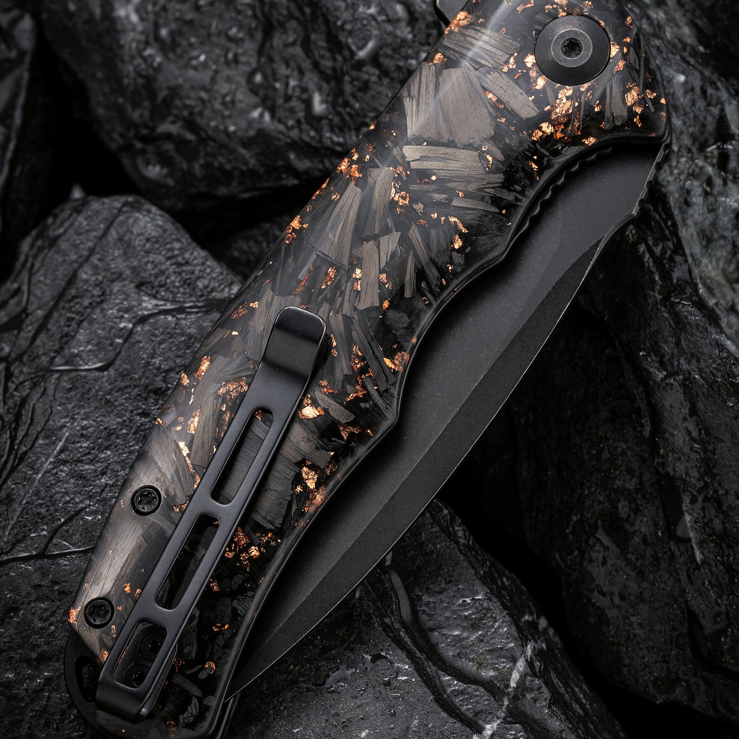 Civivi Praxis Shredded Carbon Fiber / Copper