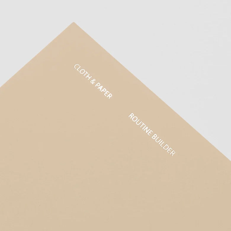 Cloth & Paper Travel Notebook A5 Slim, Routine Builder Beignet