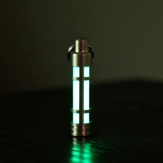 TEC-Accessoires TEC-S3 Stainless Steel Embrite™ Glow Fob, Bead Blasted Stainless Steel
