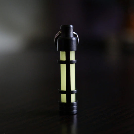 TEC-Accessoires TEC-S3 Stainless Steel Embrite™ Glow Fob, Black Diamond Carbon
