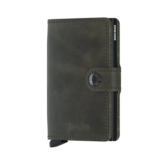 Secrid Miniwallet Vintage, Olive Black