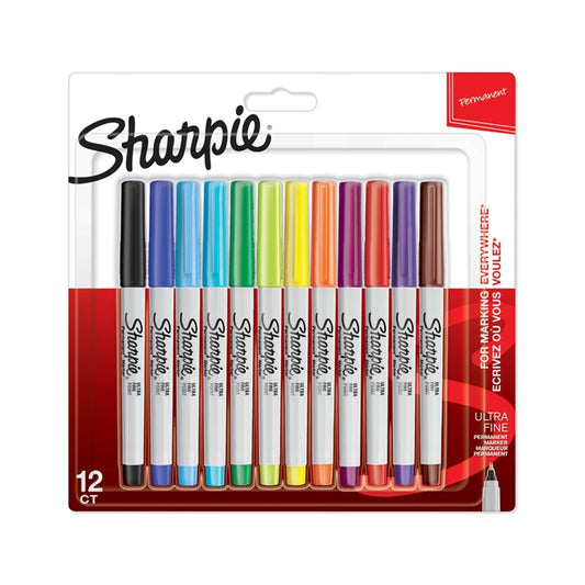 SHARPIE® Ultra Fine Marker 0.5mm, 12-pakk