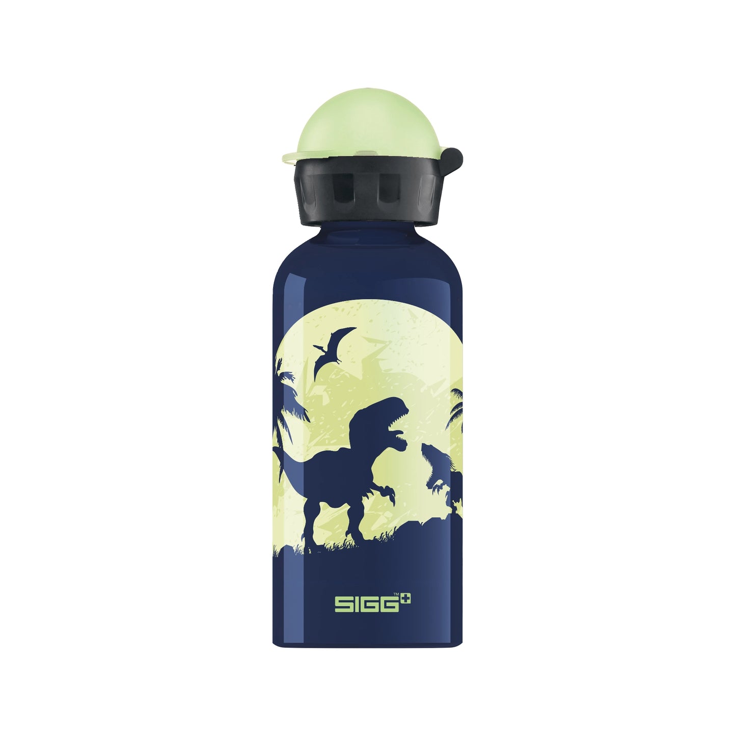 SIGG Kids Water Bottle 0.4L, Glow Moon Dinos