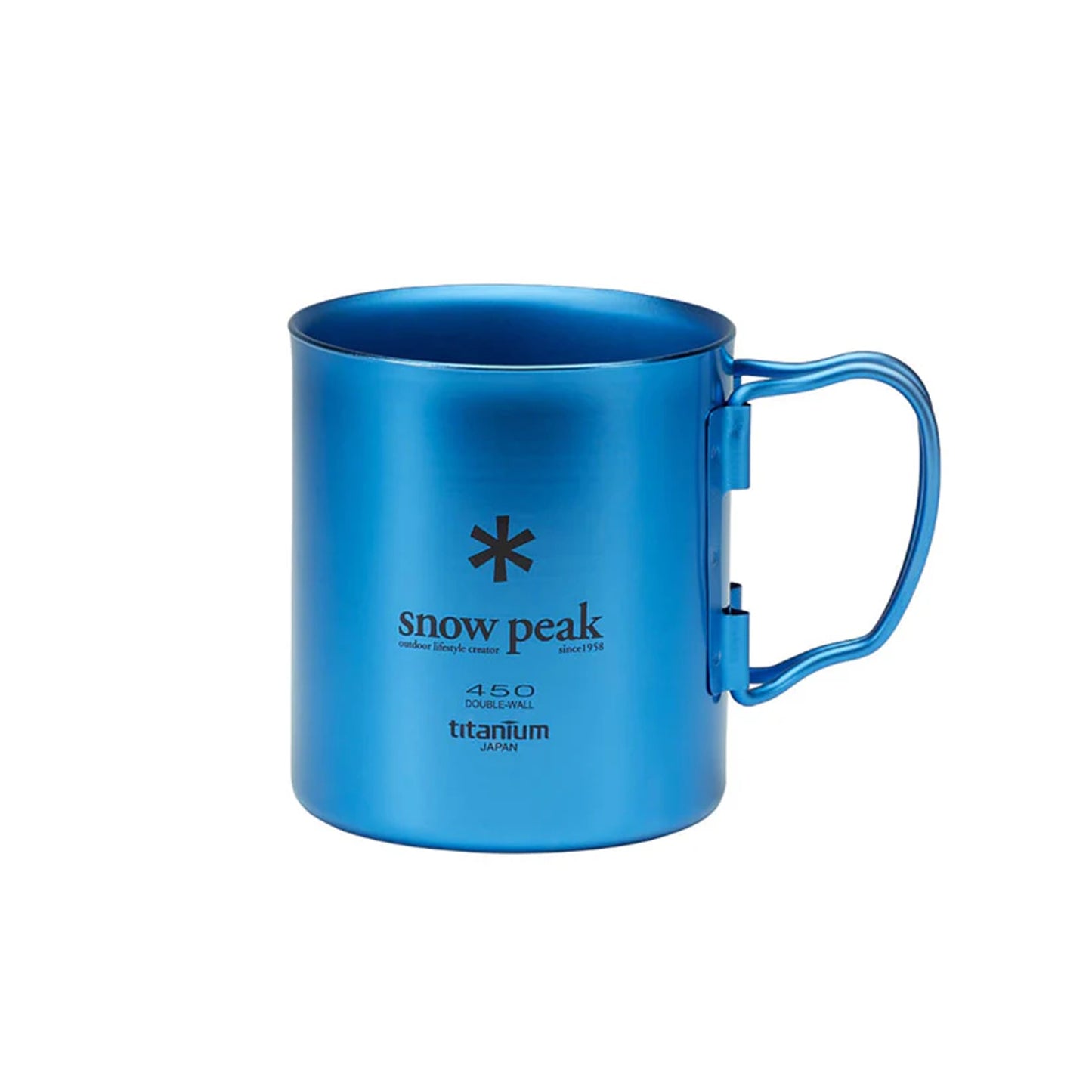 Snow Peak Ti-Double Anodized Mug 450 ml, Blue