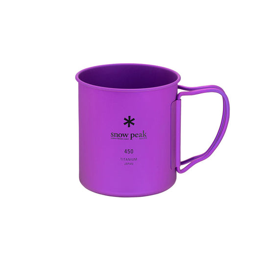 Snow Peak Ti-Single Anodized Cup 450 ml, Purple