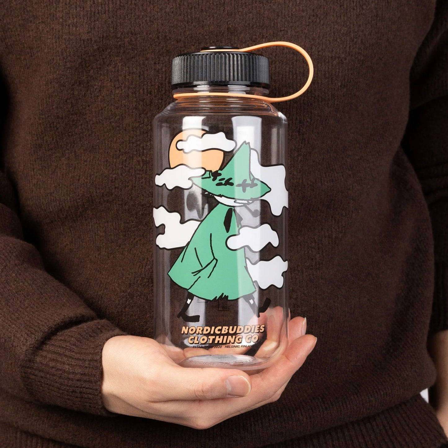 Nordicbuddies Snufkin Travels Water Bottle, 1000 ml