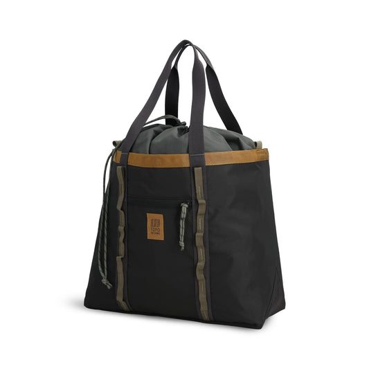Topo Designs Mountain Utility Tote, Black/Neutral