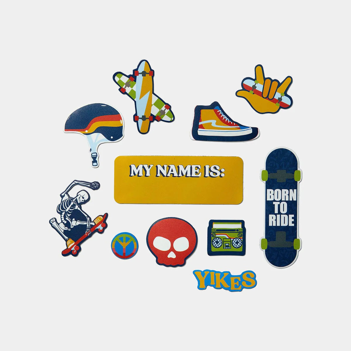 PlanetBox Mix & Match Magnets, Skeleton Skate