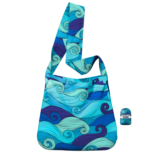 Nanobag Sling, Blue Waves