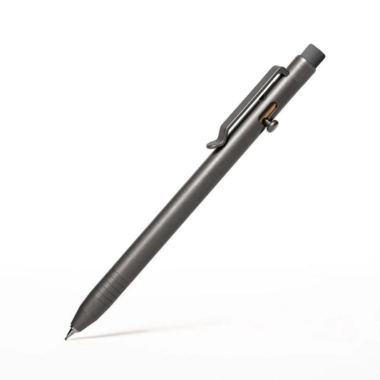 Big i Design Bolt Action Pencil, Titanium Stonewashed