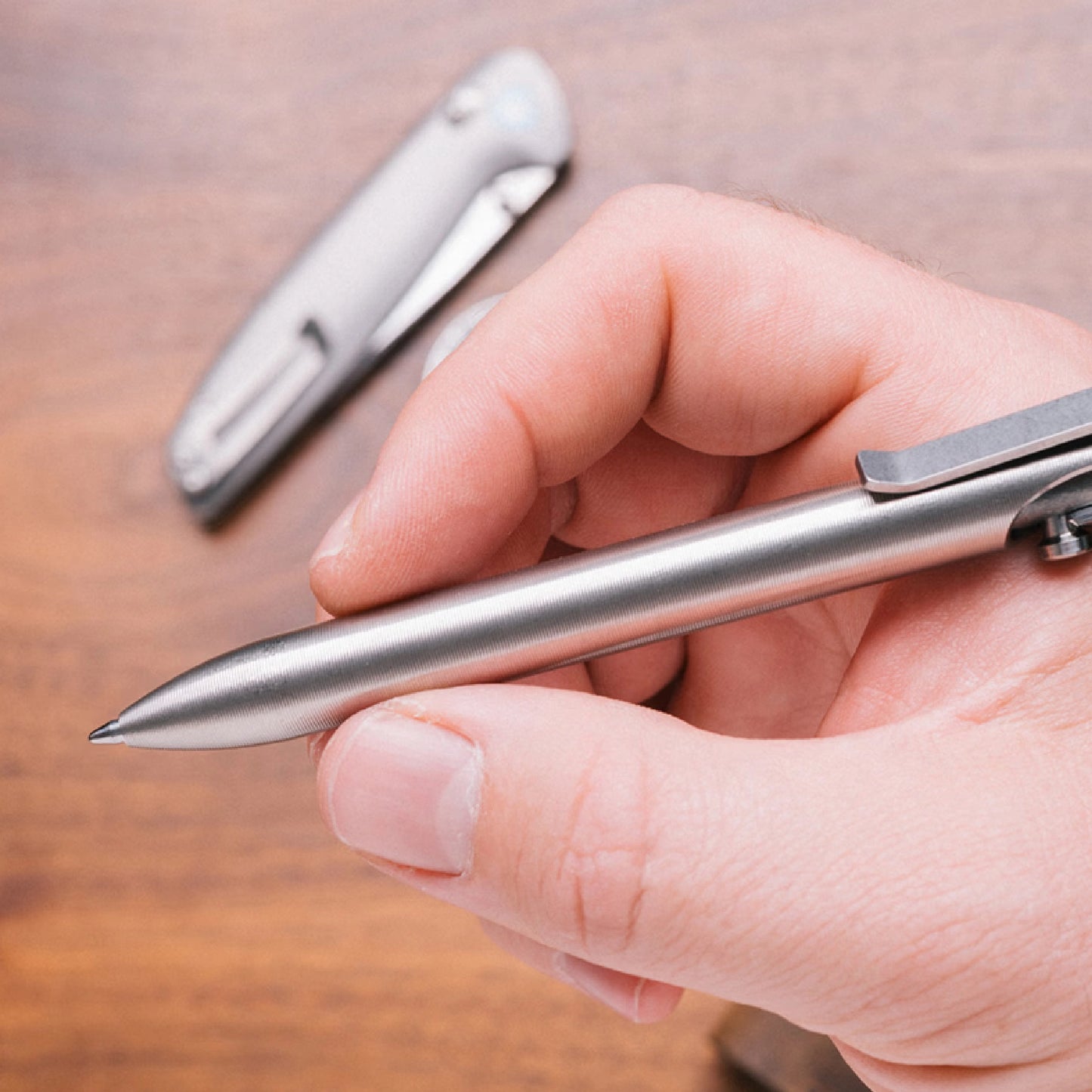 Tactile Turn Stainless Steel Bolt Action Pen